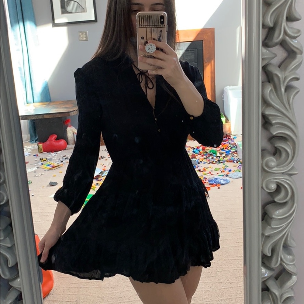 Black mini dress